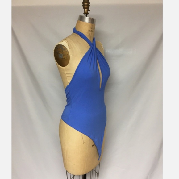 Free People Under the Sun Thong Bodysuit OB580263 Med. Mystic Blue NWT - Picture 3 of 4